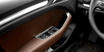 Car Styling Stainless Steel 4pcs Interior Door Armrest Window Lift Switch Cover Trim For Audi A3 8V 2012-2018 
Car Styling Stainless Steel 4pcs Interior Door Armrest Window Lift Switch Cover Trim For Audi A3 8V 2012-2018