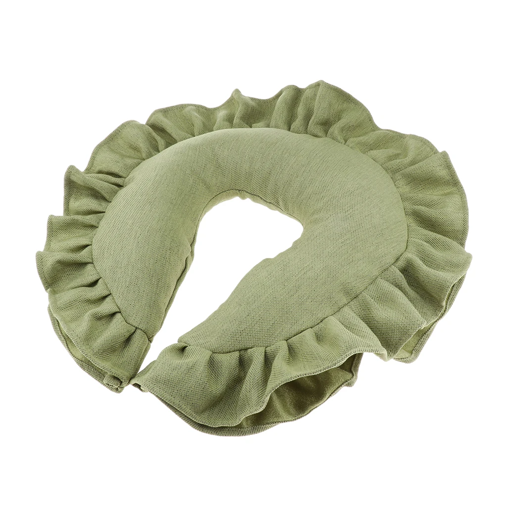 SPA Salon Massage Face Cradle Pillow Cushion, Massage Table Bed Face Cradle Pillow, Neck Head Cushion with Washable Cover SPA Salon Massage Face Cradle Pillow Cushion, Massage Table Bed Face Cradle Pillow, Neck Head Cushion with Washable Cover