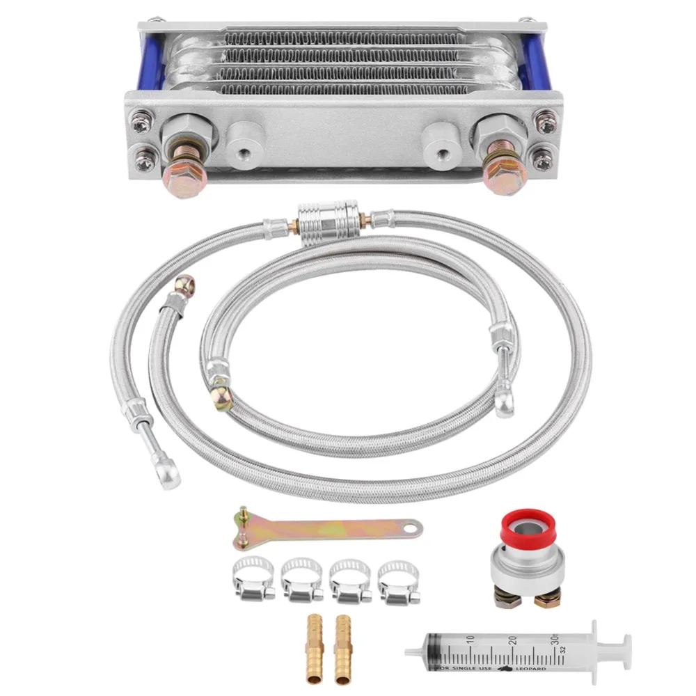 Motorcycle Oil Cooler Engine Oil Cooling Radiator System Kit for Honda GY6 Engine Motorcycle Oil Cooler Motor Accesories 65ml
Motorcycle Oil Cooler Engine Oil Cooling Radiator System Kit for Honda GY6 Engine Motorcycle Oil Cooler Motor Accesories 65ml