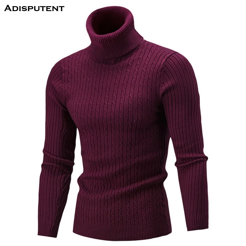 Adisputent 2019 Autumn Men's High Neck Sweater Male Solid Simple Slim Fit Hedging Turtleneck Knitted Long Sleeve Pullover Top
Adisputent 2019 Autumn Men's High Neck Sweater Male Solid Simple Slim Fit Hedging Turtleneck Knitted Long Sleeve Pullover Top