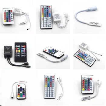 Mini Led RGB Remote Controller DC 12V 24V 3/24/44key IR 17key RF Dimmer DIY Dynamic For 5050 3528 2835 SMD RGB LED Strip Tape
Mini Led RGB Remote Controller DC 12V 24V 3/24/44key IR 17key RF Dimmer DIY Dynamic For 5050 3528 2835 SMD RGB LED Strip Tape