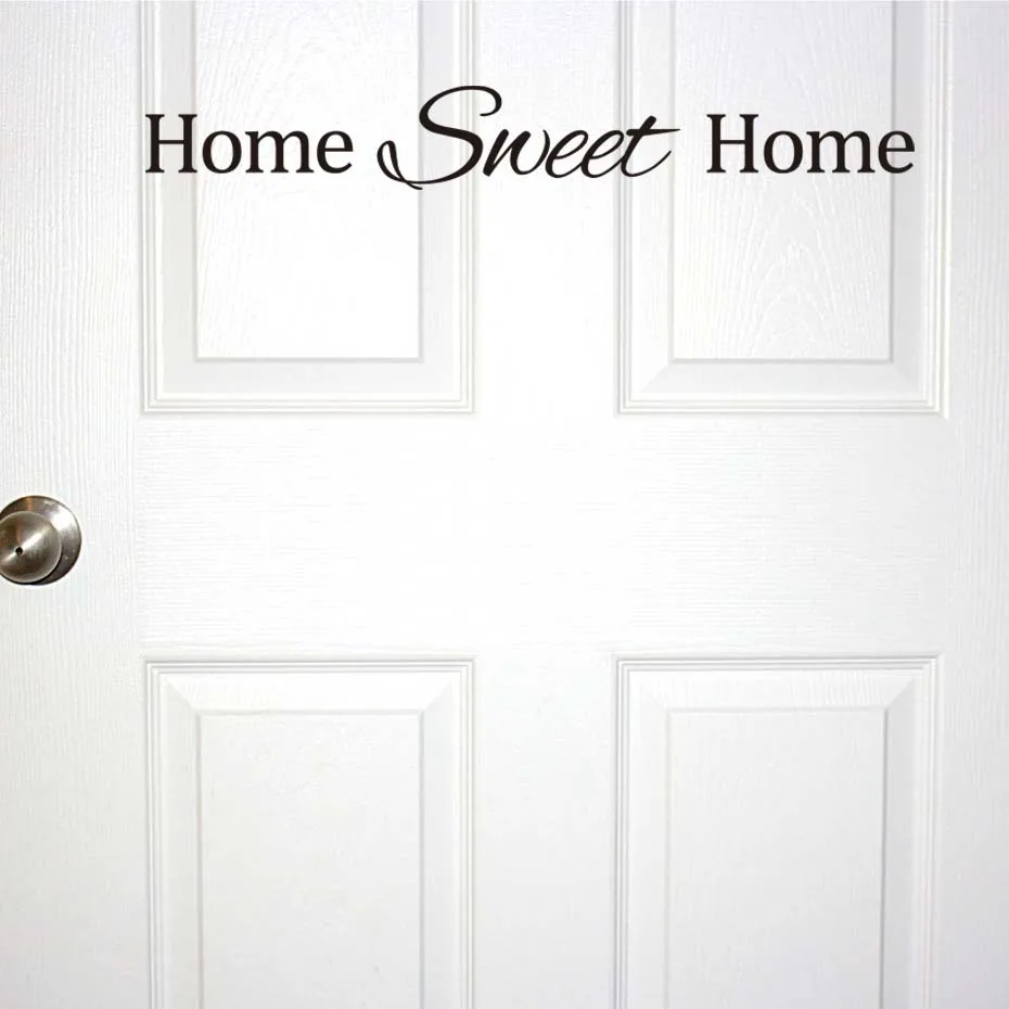Home Sweet Home Quote Wall Stickers Vinyl Door Sticker Removable Home Decoration English Words For Front Door Wall Art Decal
Home Sweet Home Quote Wall Stickers Vinyl Door Sticker Removable Home Decoration English Words For Front Door Wall Art Decal