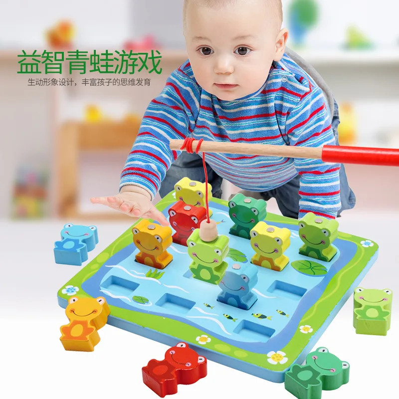 Educational Magnetic Fishing toys for children Wooden Fishing fishing frog game Kids' Floor Games Wood Frog Model Building Kits
Educational Magnetic Fishing toys for children Wooden Fishing fishing frog game Kids' Floor Games Wood Frog Model Building Kits