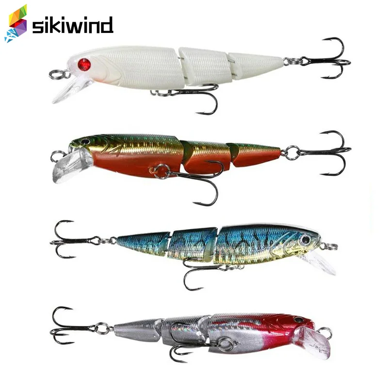 1 Pc 3-Section Fishing Lures Minnow Hard Wobblers Crankbait Gold-plated Plastic Laser Reflective Baits Winter Fishing Decoy Tool
1 Pc 3-Section Fishing Lures Minnow Hard Wobblers Crankbait Gold-plated Plastic Laser Reflective Baits Winter Fishing Decoy Tool
