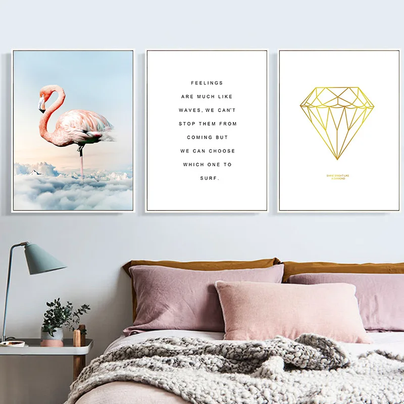 HAOCHU Nordic Canvas Paintings English Alphabet Romantic Flamingo Cloud Unreal Pink Flowers Diamond Sweet Home Posters
HAOCHU Nordic Canvas Paintings English Alphabet Romantic Flamingo Cloud Unreal Pink Flowers Diamond Sweet Home Posters