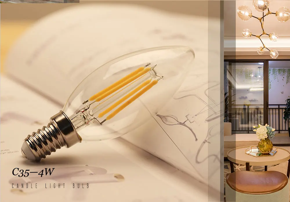 Led Candle Bulb C35 4w