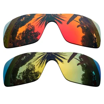 (Orange Red Mirrored+24K Gold Mirrored Coating)2-Pieces Polarized Replacement Lenses for Batwolf Frame 100% UVA & UVB Protection
(Orange Red Mirrored+24K Gold Mirrored Coating)2-Pieces Polarized Replacement Lenses for Batwolf Frame 100% UVA & UVB Protection