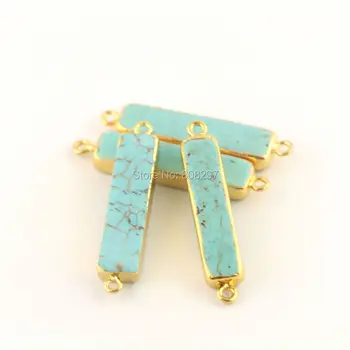 Charm 8Pcs Slim Rectangle Bar Connector Beads, Gold Color Gem stone Pendants, For Jewely Making
Charm 8Pcs Slim Rectangle Bar Connector Beads, Gold Color Gem stone Pendants, For Jewely Making