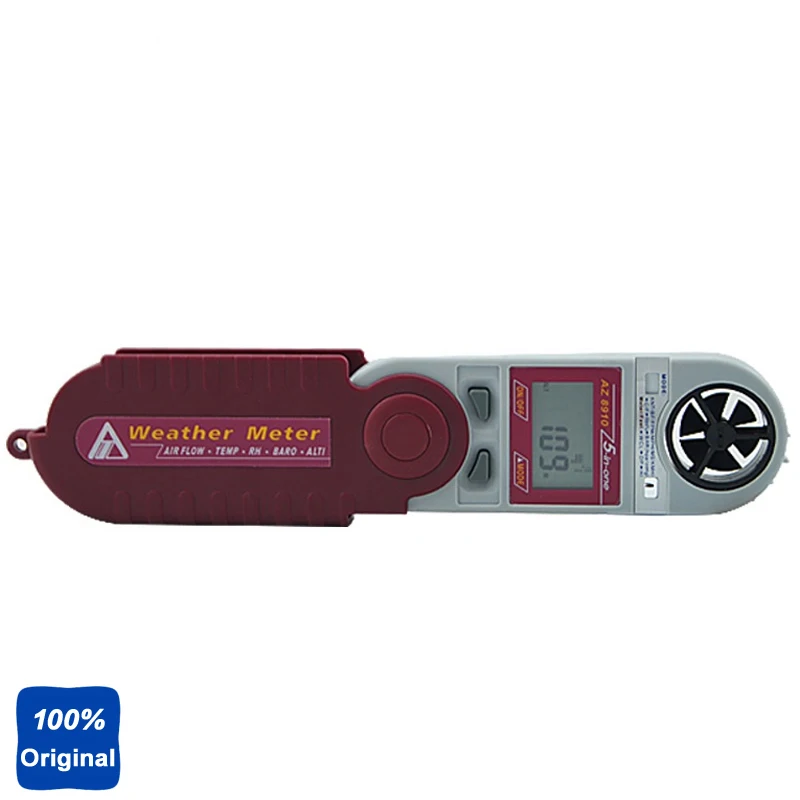 AZ8910 Anemometer Weather Instrument Temperature and Humidity Meter Atmospheric Pressure Tester Detector Altitude
AZ8910 Anemometer Weather Instrument Temperature and Humidity Meter Atmospheric Pressure Tester Detector Altitude