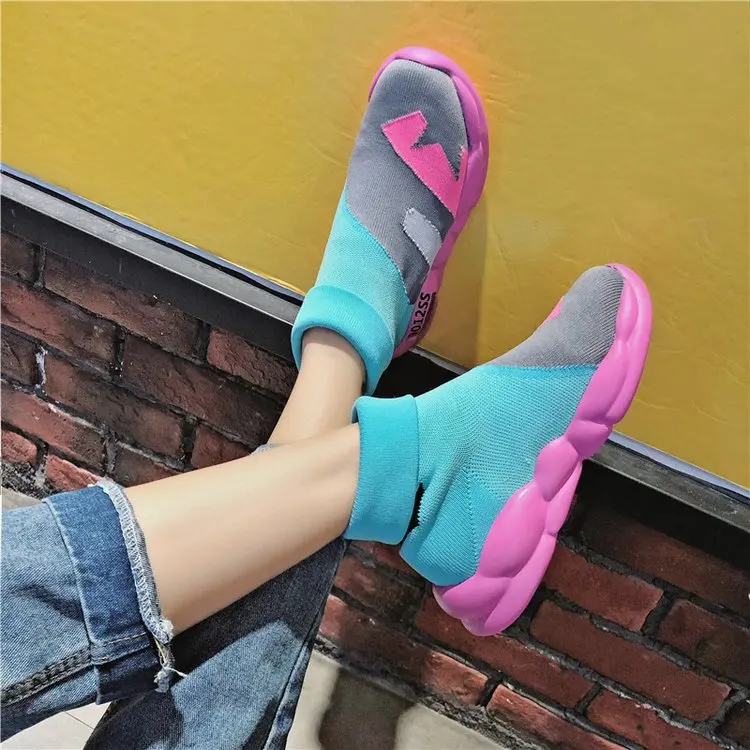 2019 Spring Autumn Women Shoes Flat Slip on Platform High Top Sneakers for Women Mixed Colors Breathable Mesh Sock Sneakers T900
2019 Spring Autumn Women Shoes Flat Slip on Platform High Top Sneakers for Women Mixed Colors Breathable Mesh Sock Sneakers T900