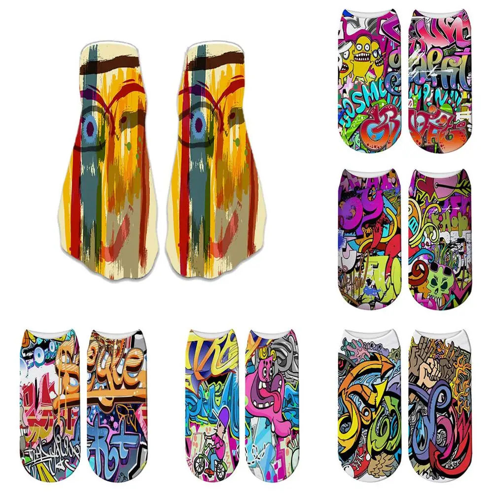 Fashion Oil Printed socks short Animal Women socks Terror novelty socks Funny Cute Low Cut Ankle Socks For Women 5ZWS72
Fashion Oil Printed socks short Animal Women socks Terror novelty socks Funny Cute Low Cut Ankle Socks For Women 5ZWS72