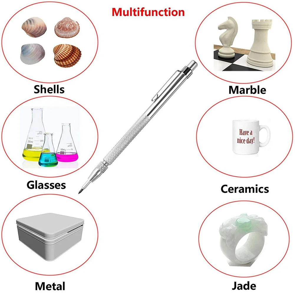 Tungsten Carbide Scriber with Magnet Aluminum Etching Engraving Pen with Clip for Glass Ceramics DC112
Tungsten Carbide Scriber with Magnet Aluminum Etching Engraving Pen with Clip for Glass Ceramics DC112