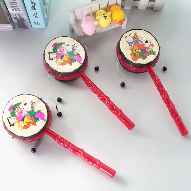Baby Kids Cartoon Plastic Chinese Traditional Rattle Drum Spin Fun Toys Hand Bell Early Childhood Musical Toy Musical Instrument
Baby Kids Cartoon Plastic Chinese Traditional Rattle Drum Spin Fun Toys Hand Bell Early Childhood Musical Toy Musical Instrument