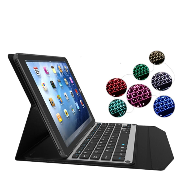 witsp@d All -in-one Bluetooth Keyboard Case for iPad Pro 12.9 "2017, LED Backlight wireless Metal keyboard + Smart Case
witsp@d All -in-one Bluetooth Keyboard Case for iPad Pro 12.9 "2017, LED Backlight wireless Metal keyboard + Smart Case