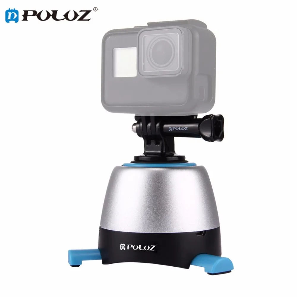 

PULUZ Electronic Time Lapse 360 Degree Rotation Panoramic Tripod Head with Remote Controller Rotating Pan Head for GoPro DSLR