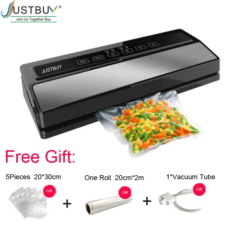 Automatic 110W Vacuum Sealing Machine Home Best Vacuum Sealer Fresh Packaging Machine Food Saver Vacuum Packer with 1roll bag
Automatic 110W Vacuum Sealing Machine Home Best Vacuum Sealer Fresh Packaging Machine Food Saver Vacuum Packer with 1roll bag