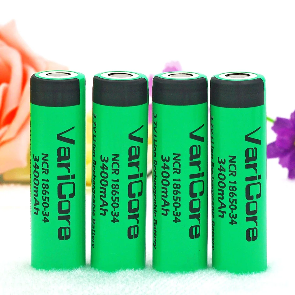 4PCS 100% New Original VariCore NCR18650-34 3.7 v 3400 mAh 18650 Lithium Rechargeable Battery + Free shipping
4PCS 100% New Original VariCore NCR18650-34 3.7 v 3400 mAh 18650 Lithium Rechargeable Battery + Free shipping