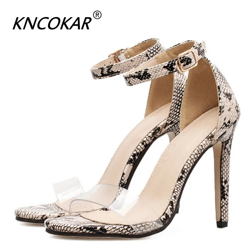 KNCOKAR Spring New Style Python High Heels Sandals Simple Open Toe Toe With Buckle Stiletto Heels Female Sandals
KNCOKAR Spring New Style Python High Heels Sandals Simple Open Toe Toe With Buckle Stiletto Heels Female Sandals