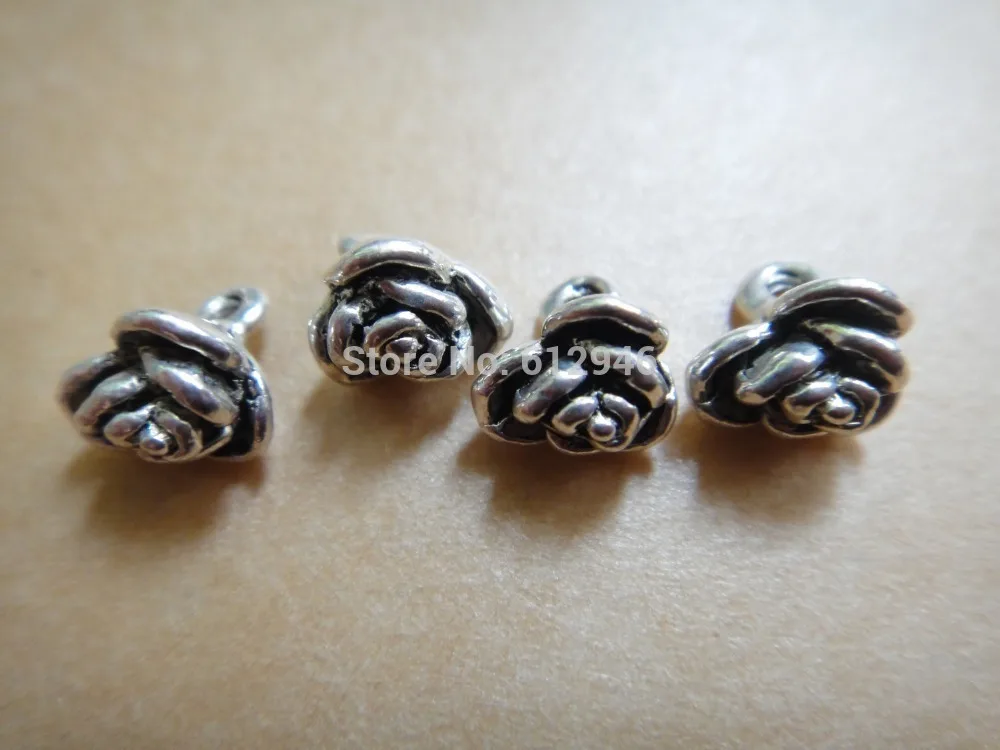 50 pcs Antique Silver and Bronze Metal Rose Flower Charm Pendants zipper puller Findings Jewelry 7mm A102/A103
50 pcs Antique Silver and Bronze Metal Rose Flower Charm Pendants zipper puller Findings Jewelry 7mm A102/A103