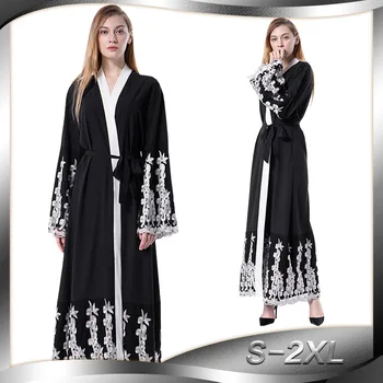 Fashion Autumn Winter Women Muslim Dress Cardigan Embroidery Flower Long Abaya Dressrobe Arabe Musulmane Abaya Islamic Clothing
Fashion Autumn Winter Women Muslim Dress Cardigan Embroidery Flower Long Abaya Dressrobe Arabe Musulmane Abaya Islamic Clothing