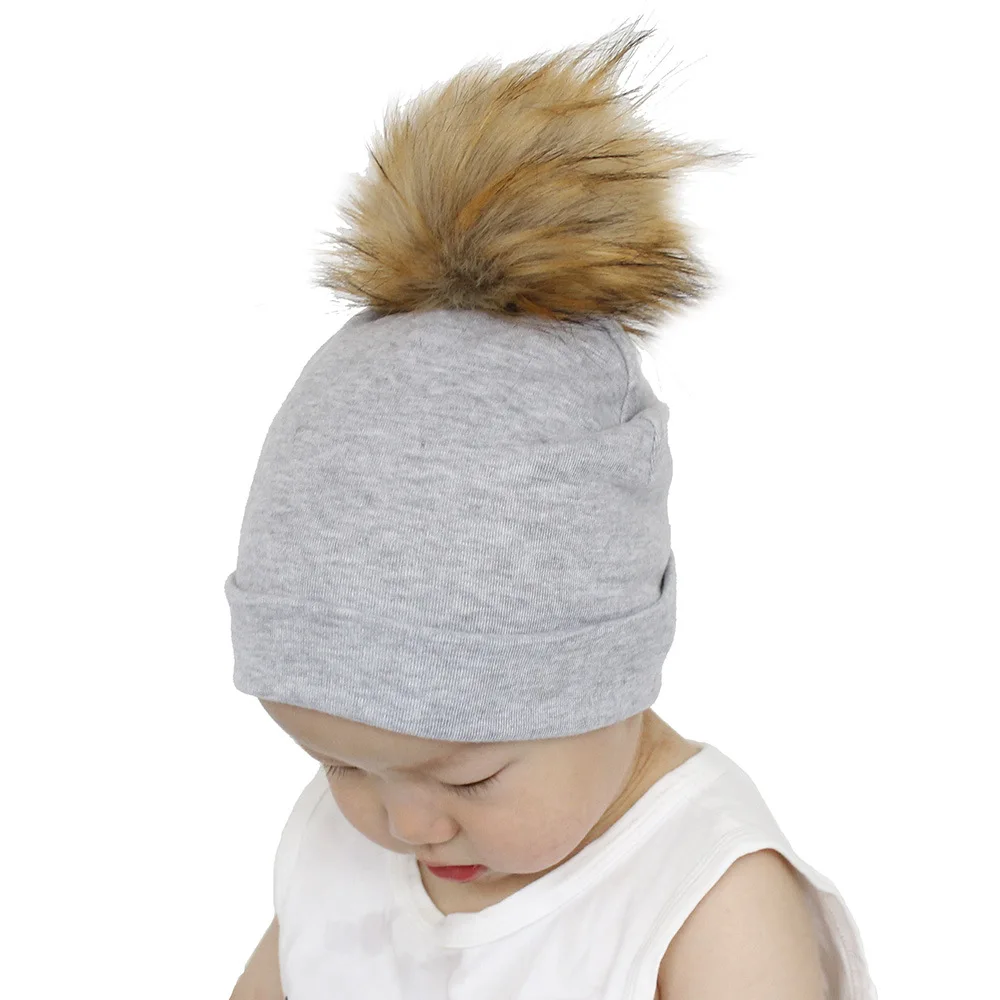 Baby Hat Faux Fox Fur Baby Boys Girls Cap Cotton Printing Pompom Bobble Hat For Girls Winter Children Hats Caps
Baby Hat Faux Fox Fur Baby Boys Girls Cap Cotton Printing Pompom Bobble Hat For Girls Winter Children Hats Caps