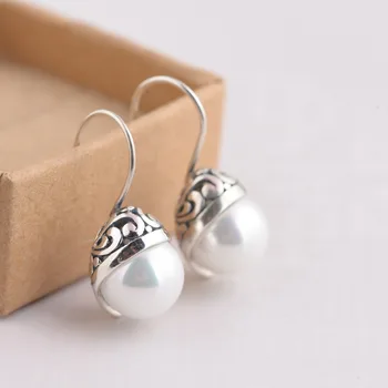 Real 925 Sterling Silver Drop Earrings Fashion Pearl Earrings For Women Female Vintage Jewelry Anniversary Party Gift SY31432
Real 925 Sterling Silver Drop Earrings Fashion Pearl Earrings For Women Female Vintage Jewelry Anniversary Party Gift SY31432