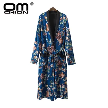 OMCHION Womens Clothing 2017 Summer New Floral Printed Pockets Long Kimono Long Sleeve V Neck Sashes Cardigan BL46
OMCHION Womens Clothing 2017 Summer New Floral Printed Pockets Long Kimono Long Sleeve V Neck Sashes Cardigan BL46