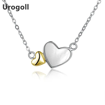 Genuine 925 Sterling Silver Necklace Women Double Heart Pendant Necklaces Female Jewelry Gifts For Best Friend N1212
Genuine 925 Sterling Silver Necklace Women Double Heart Pendant Necklaces Female Jewelry Gifts For Best Friend N1212