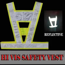Safety High Visibility Reflection Vest Waistcoat Outdoor Running Cycling Vest Belt Tapes Reflective Knitted Waistcoat Gilet Safety High Visibility Reflection Vest Waistcoat Outdoor Running Cycling Vest Belt Tapes Reflective Knitted Waistcoat Gilet