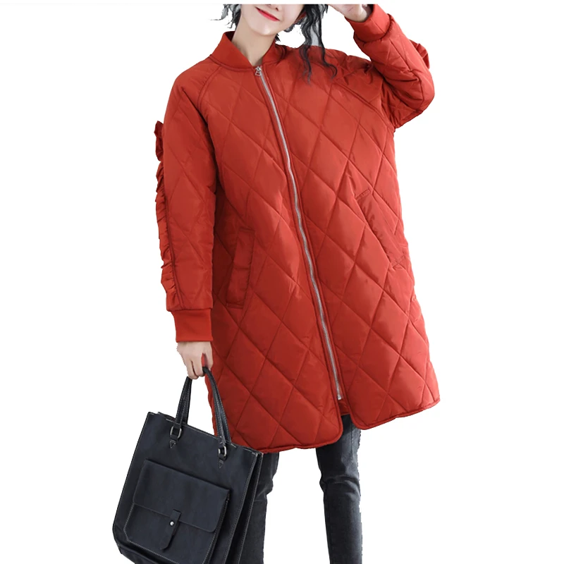 Large size Cotton Winter Jacket Women Ruffles Long Sleeve Outerwear Loosen long winter woman coat women's warm down jacket
Large size Cotton Winter Jacket Women Ruffles Long Sleeve Outerwear Loosen long winter woman coat women's warm down jacket