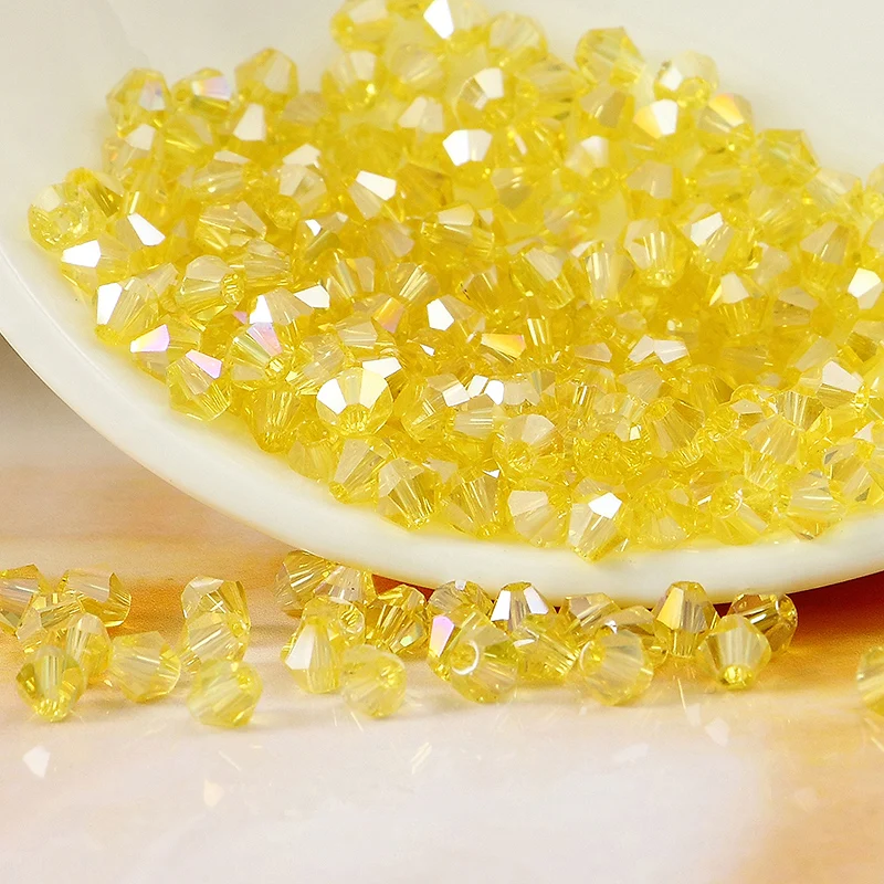K9 Crystal 5301# Grade AAAA Light Topaz AB color 3mm 4mm 5mm 6mm 8mm Crystal Bicone Beads
K9 Crystal 5301# Grade AAAA Light Topaz AB color 3mm 4mm 5mm 6mm 8mm Crystal Bicone Beads