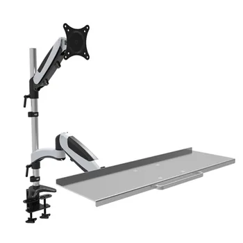 HONGHUA 13"-27" Gas Spring Sit-Stand Monitor+Keyboard Holder Full Motion Desktop Clamping Mount Arm Monitor Stand Bracket
HONGHUA 13"-27" Gas Spring Sit-Stand Monitor+Keyboard Holder Full Motion Desktop Clamping Mount Arm Monitor Stand Bracket