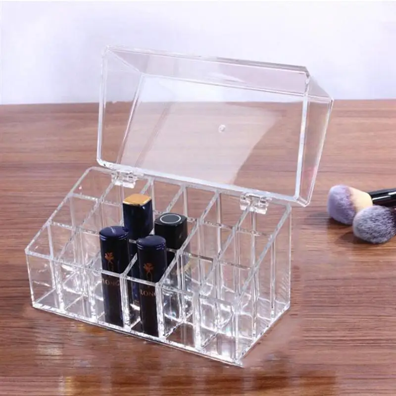 18 Slots Dustproof Lipstick Storage Box Transparent Flip Display Case Makeup Holder Desktop Organizer Container
18 Slots Dustproof Lipstick Storage Box Transparent Flip Display Case Makeup Holder Desktop Organizer Container