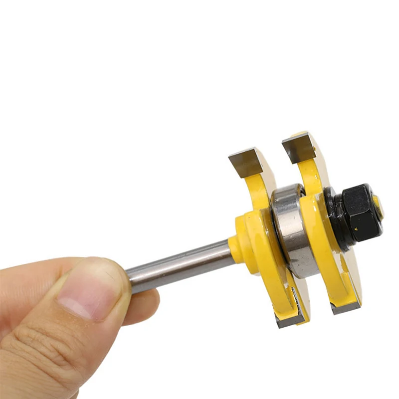 2Pcs Shank 3 Teeth Tongue Groove Router Bit Set Milling Cutter for Woodworking Tool DAG-ship
2Pcs Shank 3 Teeth Tongue Groove Router Bit Set Milling Cutter for Woodworking Tool DAG-ship