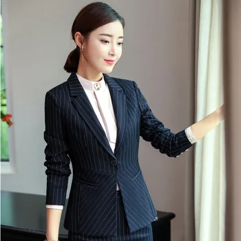 Fashion Striped Formal Blazers Jackets Coat 2018 New Styles Uniform Blazer Coat For Women Business Office Work Wear Outwear Tops
Fashion Striped Formal Blazers Jackets Coat 2018 New Styles Uniform Blazer Coat For Women Business Office Work Wear Outwear Tops