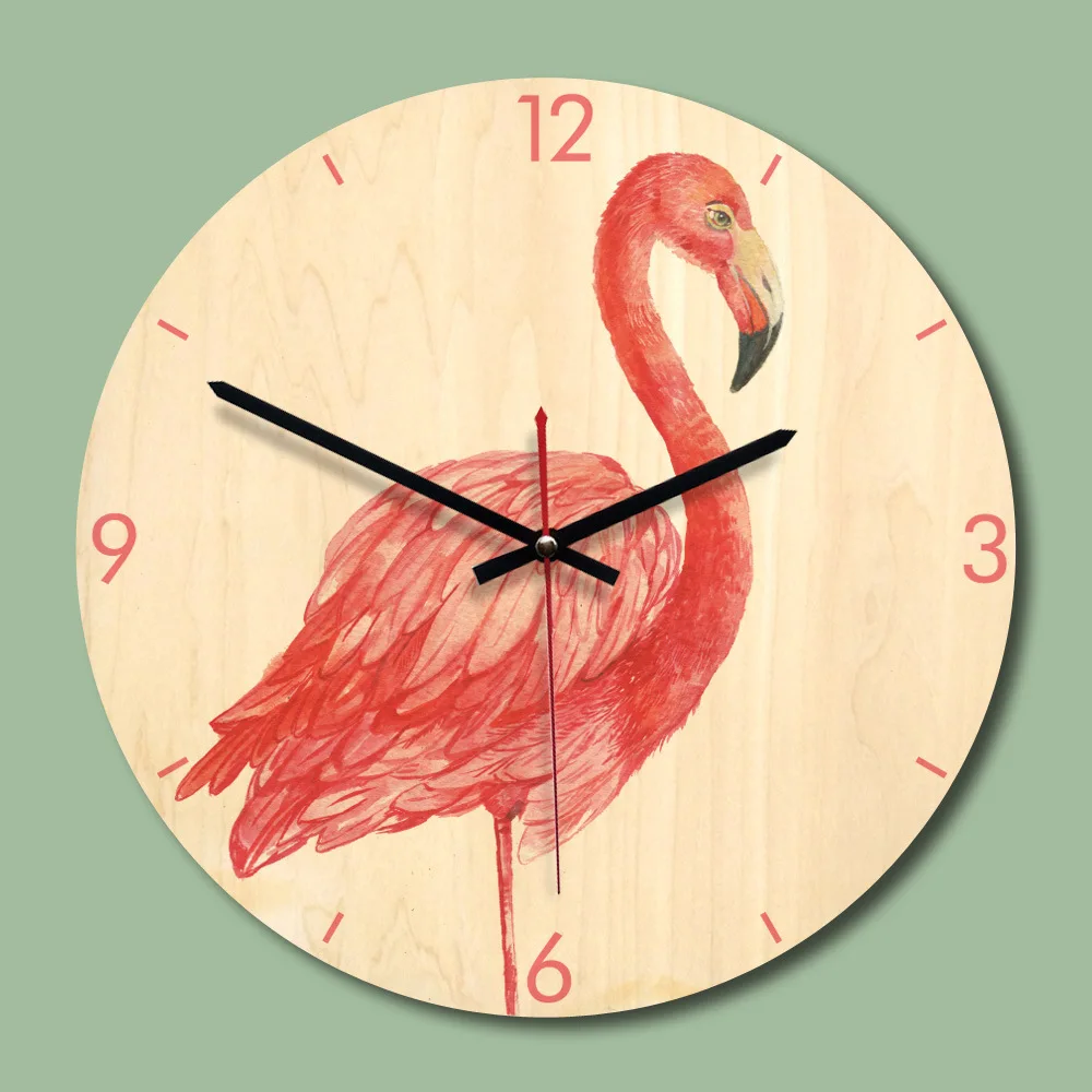 11 Inch Fashion Wall Clock Kids Room Decorative Wall Clock Flamingos Cartoon Wooden Wall Clock Home Decoration mute
11 Inch Fashion Wall Clock Kids Room Decorative Wall Clock Flamingos Cartoon Wooden Wall Clock Home Decoration mute
