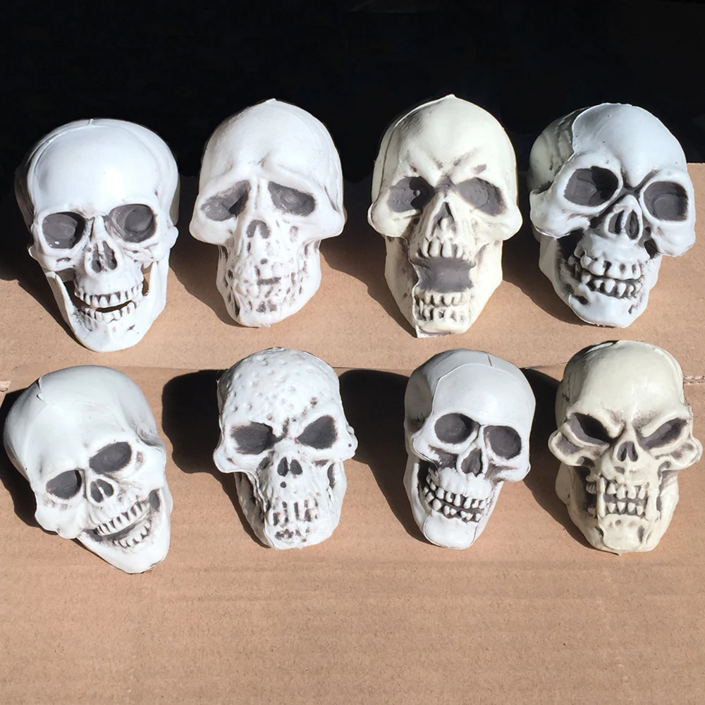 8pc Small Plastic Skeleton Skull Decoration for Halloween Party and Indoor Decorations
8pc Small Plastic Skeleton Skull Decoration for Halloween Party and Indoor Decorations