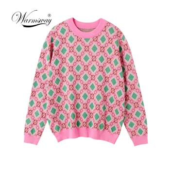 Vintage Sweet Multicolored Yarn Knit Sweater Women 2020 New Fashion O Neck Long Sleeve Ladies Pullovers Casual Pull Femme C-226
Vintage Sweet Multicolored Yarn Knit Sweater Women 2020 New Fashion O Neck Long Sleeve Ladies Pullovers Casual Pull Femme C-226