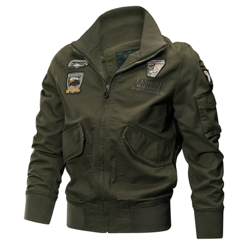 Male Casual Outerwear Military Jacket Men Winter Cotton Jacket Coat Army Pilot Jackets Air Force Cargo Coat Men Autumn Slim type
Male Casual Outerwear Military Jacket Men Winter Cotton Jacket Coat Army Pilot Jackets Air Force Cargo Coat Men Autumn Slim type