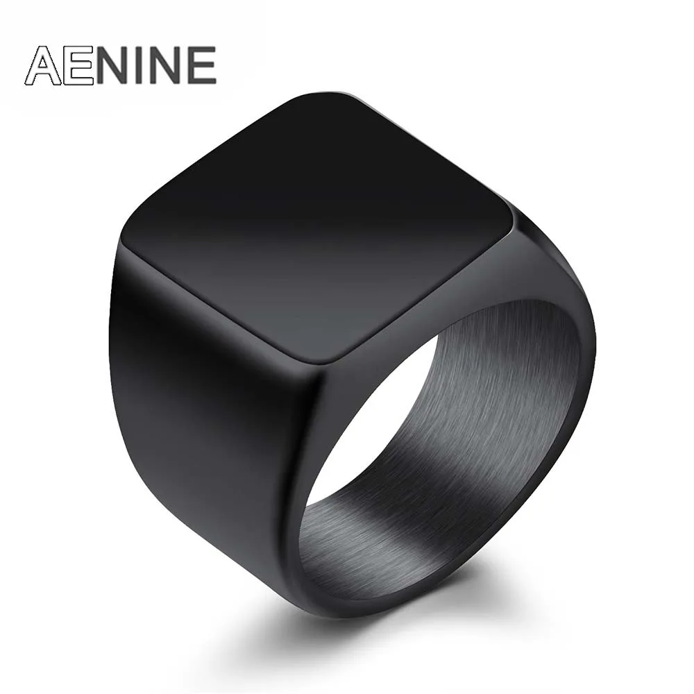AENINE Free Engraving Stainless Steel Men's Big Ring Wedding Anniversary White/Black/Gold Color Wide Ring Jewelry OGJ525
AENINE Free Engraving Stainless Steel Men's Big Ring Wedding Anniversary White/Black/Gold Color Wide Ring Jewelry OGJ525