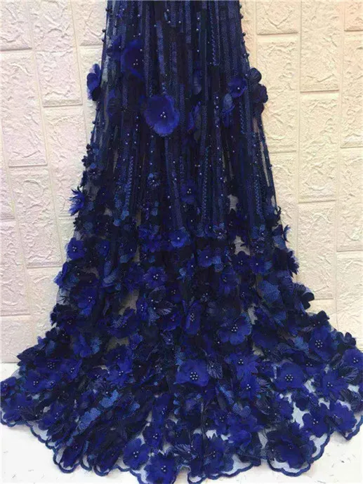 Beautiful Silver Royal Blue 3 D Lace Applique Flower Nigerian Lace Fabric With Beads Sell Well Hign Quality Lace Trim Dress(ZX12
Beautiful Silver Royal Blue 3 D Lace Applique Flower Nigerian Lace Fabric With Beads Sell Well Hign Quality Lace Trim Dress(ZX12