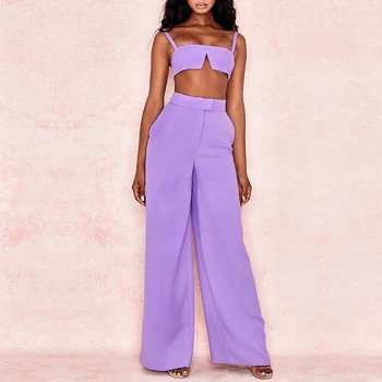 Adyce 2020 New Summer Arrive Violet Two Pieces Sets Spgahetti Strap Sleeveless Short Top& Long Pants Women Fashion Casual Sets
Adyce 2020 New Summer Arrive Violet Two Pieces Sets Spgahetti Strap Sleeveless Short Top& Long Pants Women Fashion Casual Sets