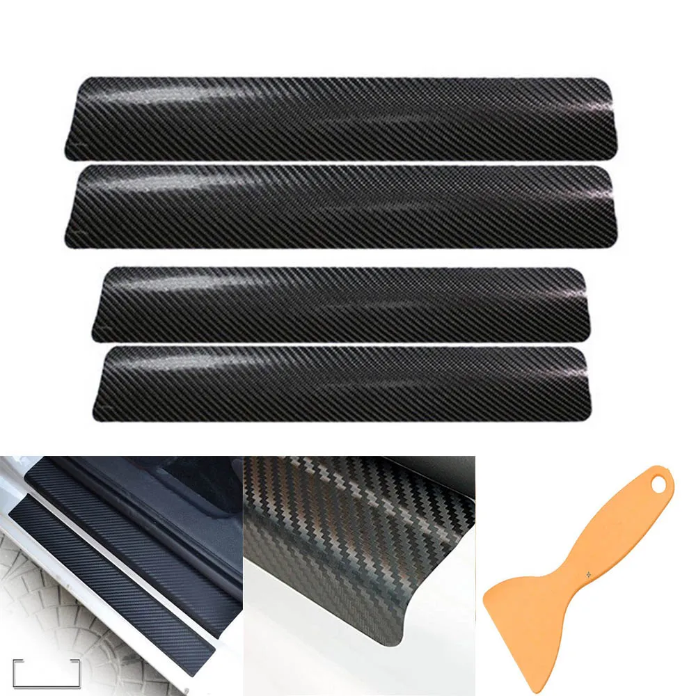4pc Universal for All Autmobile Car Sill Door Protectors Stickers Anti Scratch Interior Decoration Scuff Cover Decal Accessories
4pc Universal for All Autmobile Car Sill Door Protectors Stickers Anti Scratch Interior Decoration Scuff Cover Decal Accessories