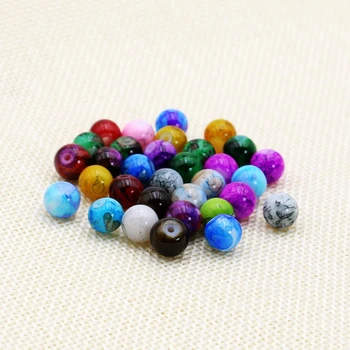 60Pcs/Lot Mixed Colors Round Shape Chunky Chic Assorted Colorful Glass Crackle Loose Beads For Jewelry Making Accessories 6mm
60Pcs/Lot Mixed Colors Round Shape Chunky Chic Assorted Colorful Glass Crackle Loose Beads For Jewelry Making Accessories 6mm