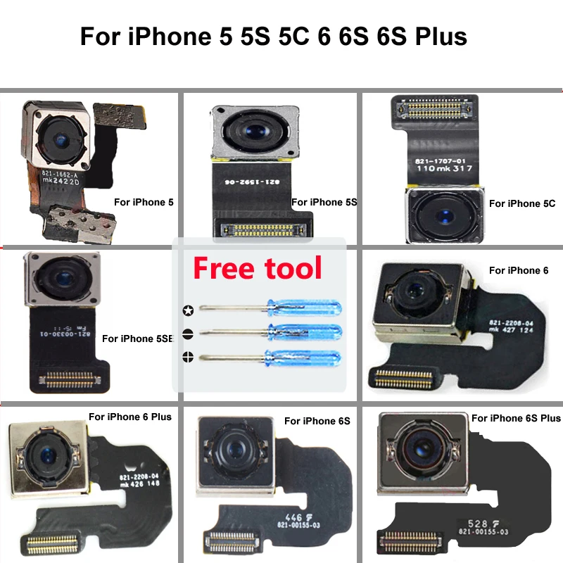KiKiss Original Real Back Camera Flex For iPhone 5S 6 6S Plus 7 5 5C 5SE 4S Mian Rear Back camera Flex Cable Replacement Part
KiKiss Original Real Back Camera Flex For iPhone 5S 6 6S Plus 7 5 5C 5SE 4S Mian Rear Back camera Flex Cable Replacement Part