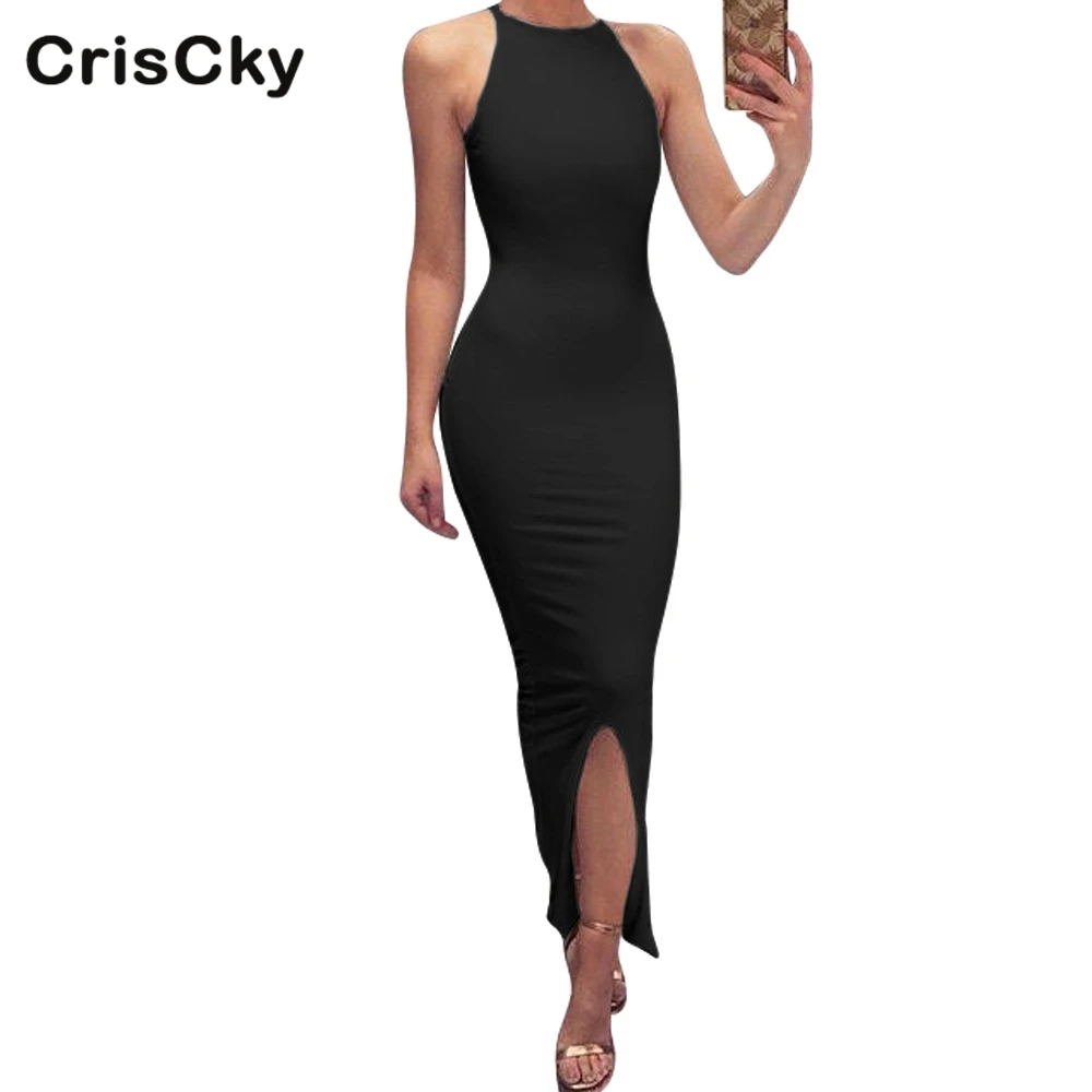 CRISCKY 2019 Summer Woman Solid Dress Women Halter Long Sleeve Bodycon Long Dress Womens Sexy Party Club Dresses Vestidos
CRISCKY 2019 Summer Woman Solid Dress Women Halter Long Sleeve Bodycon Long Dress Womens Sexy Party Club Dresses Vestidos