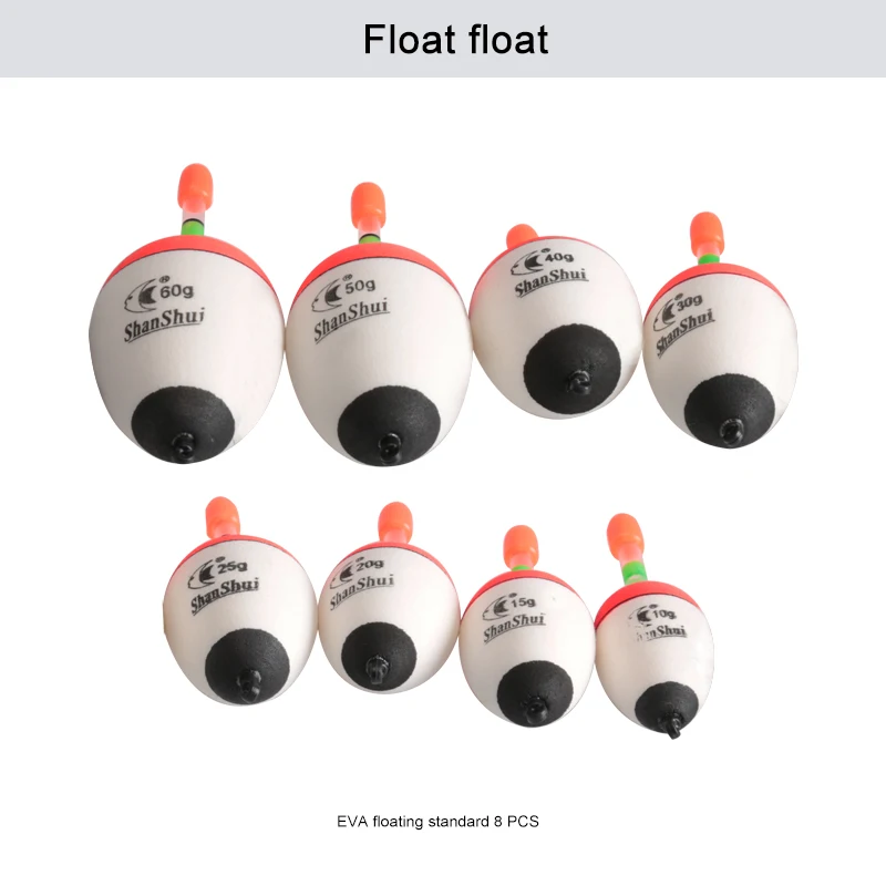 8/16/24/40/80pcs/lot 10g-60g EVA Fishing Floats Ball boia float Set Sea fishing Accessories night fishing float Trackle
8/16/24/40/80pcs/lot 10g-60g EVA Fishing Floats Ball boia float Set Sea fishing Accessories night fishing float Trackle