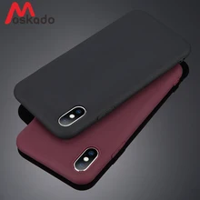 

Moskado Candy Color Phone Cases For iphone 6 6s Plus Cases Ultrathin Soft Silicon TPU Cover For iphone X 8 7 Plus 5 5s SE Sheel