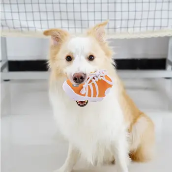Hot Sell Latex Shoes Pet Dog Chew Toy Bite-Resistant Squeak Sound Toys For Small Dogs Puppy Interactive Teeth Training Products
Hot Sell Latex Shoes Pet Dog Chew Toy Bite-Resistant Squeak Sound Toys For Small Dogs Puppy Interactive Teeth Training Products