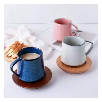 1Pcs Ceramic glaze Coffee cup Ceramic mug retro 260ml cup milk cup Five color selectable 
1Pcs Ceramic glaze Coffee cup Ceramic mug retro 260ml cup milk cup Five color selectable
